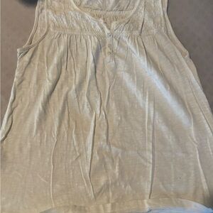Eddie Bauer Ivory Lace Tank Top